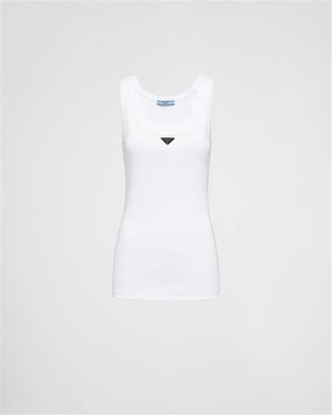 prada top dames|prada sleeveless top.